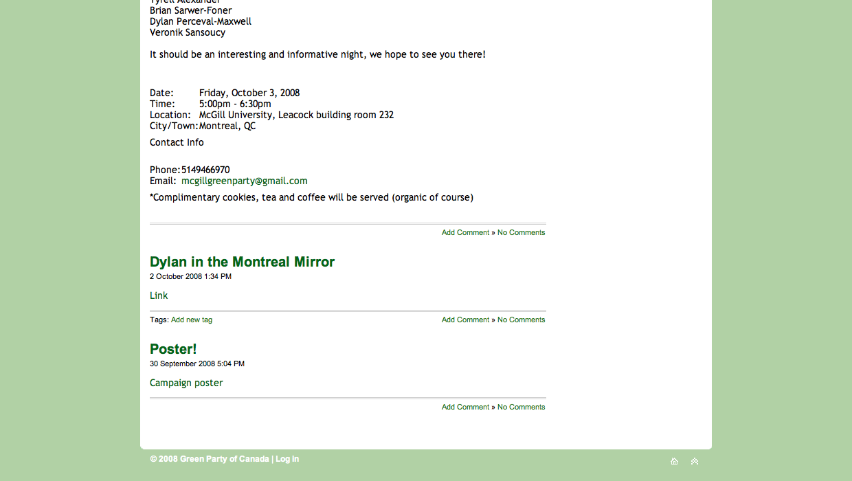 Dylan Perceval-Maxwell - Green party screenshot 2