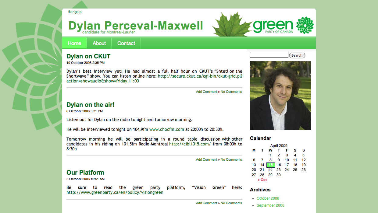 Dylan Perceval-Maxwell - Green party screenshot 3