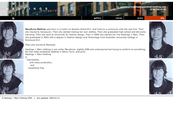 Hastings + Main clothing screenshot 2