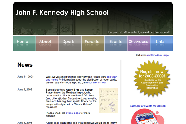 John F. Kennedy High School screenshot 1